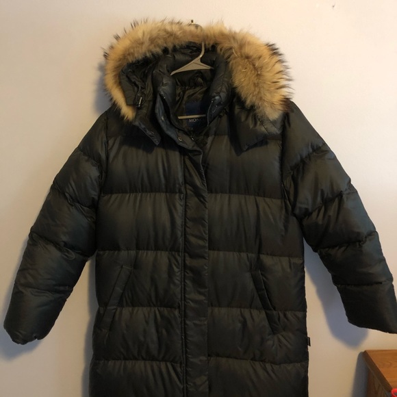 Moncler Jackets & Blazers - MONCLER puffy coat full length 100% down fur hood